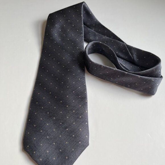 Men's Tie Silk J. G. Hook Blue / Grey - Picture 6 of 7
